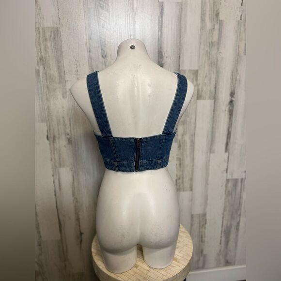 Denim crop top - Picture 4 of 5